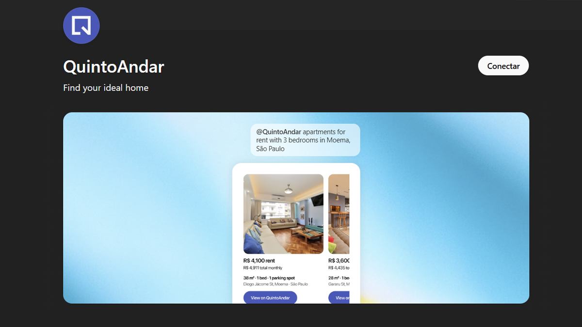QuintoAndar lança aplicativo oficial no ChatGPT e se torna a primeira proptech da América Latina na plataforma da OpenAI