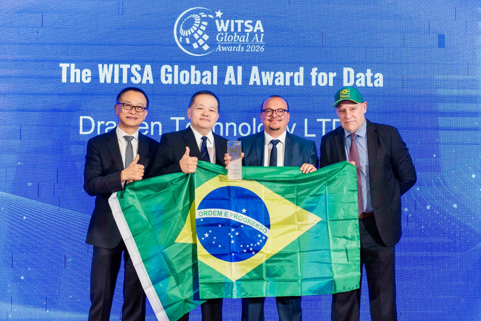 Brasileira Draiven é eleita a melhor IA para dados do mundo em premiação internacional em Taiwan